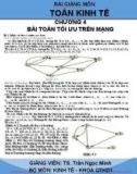 Bài giảng Toán kinh tế: Chương 4 - TS. Trần Ngọc Minh