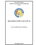 Bài giảng Toán cao cấp A2 - Trường CĐ Công nghiệp Huế