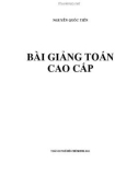 Bài giảng Toán cao cấp - Nguyễn Quốc Tiến