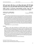 Kết quả bước đầu hóa xạ trị đồng thời phác đồ EP bệnh ung thư cổ tử cung thể thần kinh nội tiết tại Bệnh viện K