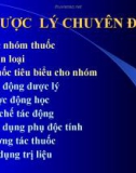 Bài giảng Dược lý chuyên đề