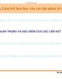 Di truyền học phân tử và tế bào : Liên kết hóa học của các đại phân tử sinh học part 4