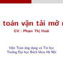 Bài giảng Toán kinh tế: Bài toán vận tải mở rộng