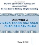 Bài giảng Kỹ năng bán hàng: Chương 4 - ĐH Kinh tế Quốc dân