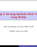 Bài giảng Phương pháp tính và Matlab: Chương 2 - Trường ĐH Bách khoa Hà Nội