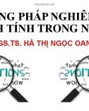 Bài giảng Phương pháp nghiên cứu định tính trong nghiên cứu khoa học - PGS.TS. Hà Thị Ngọc Oanh