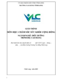 Giáo trình Chăm sóc sức khoẻ cộng đồng (Ngành: Điều dưỡng - Cao đẳng) - Trường Cao đẳng Vĩnh Long