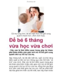 Để bé 6 tháng vừa học vừa chơi