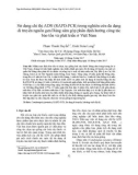 Sử dụng chỉ thị ADN (RAPD-PCR) trong nghiên cứu đa dạng di truyền nguồn gen Đảng sâm góp phần định hướng công tác bảo tồn và phát triển ở Việt Nam