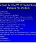 Bài giảng điều trị HIV : SINH BỆNH HỌC VÀ DIỄN BIẾN TỰ NHIÊN CỦA NHIỄM HIV part 10