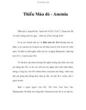 Thiếu Máu đỏ - Anemia