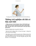 Những trải nghiệm chỉ khi có bầu mới biết