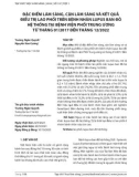Đặc điểm lâm sàng, cận lâm sàng và kết quả điều trị lao phổi trên bệnh nhân lupus ban đỏ hệ thống tại Bệnh viện Phổi Trung ương từ tháng 01/2017 đến tháng 12/2022