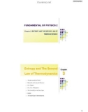 Lecture Fundamental of Physics 2 - Chapter 3: Entropy and the second law of thermodynamics