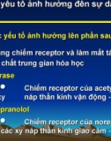 Các yếu tố ảnh hưởng đến sự dẫn truyền của thần kinh