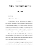 VIÊM CẦU THẬN LUPUS (Kỳ 4)