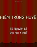 Bài giảng Nhiễm trùng huyết - TS. Nguyễn Lô