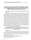 Đánh giá kết quả áp dụng quy trình điều dưỡng xử trí bệnh nhân đột quỵ não tại khoa cấp cứu Bệnh viện Trung ương Quân đội 108