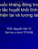 Bài giảng Thuốc kháng đông trong thuyên tắc huyết khối tĩnh mạch: Hiện tại và tương lai - PGS. Nguyễn Văn Trí