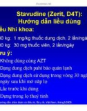 Bài giảng điều trị HIV : Điều trị ARV ở Trẻ nhiễm HIV/AIDS part 7