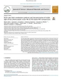 Facile auto-flash-combustion synthesis and characterization of visibl-light-driven photocatalytic active Mn (II, III) loaded NiO nanoparticles