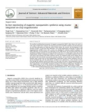 In-line monitoring of magnetic nanoparticles synthesis using reactor integrated on-chip magnetometer