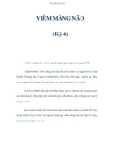 VIÊM MÀNG NÃO (Kỳ 4)