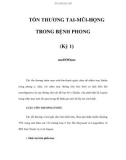 TỔN THƯƠNG TAI-MŨI-HỌNG TRONG BỆNH PHONG (Kỳ 1)