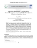 Application of anharmonic correlated debye model in investigating anharmonic XAFS thermodynamic properties of crystalline silicon