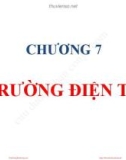 Bài giảng Vật lý đại cương 2: Chương 7 - PGS. TS Nguyễn Thành Vấn