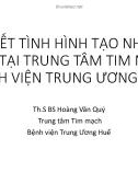 Bài giảng Tổng kết tình hình tạo nhịp vĩnh viễn tại trung tâm tim mạch Bệnh viện Trung ương Huế - Th.S BS Hoàng Văn Quý