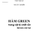 Hàm green trong vật lý chất rắn: Phần 1