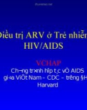 Điều trị ARV ở Trẻ nhiễm HIV/AIDS