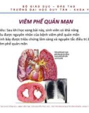 Bài giảng Viêm phế quản mạn - ThS. BS Nguyễn Phúc Học