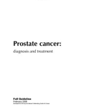 Prostate cancer: diagnosis and treatment