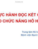 Bài giảng Thực hành đọc kết quả đo chức năng hô hấp - Bệnh viện Bạch Mai