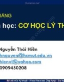 Bài giảng Cơ học lý thuyết (Phần 3): Chương 13