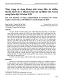 Thực trạng sử dụng kháng sinh trong điều trị nhiễm khuẩn huyết do vi khuẩn Gram âm tại Bệnh viện Trung ương Quân đội 108 năm 2020