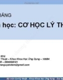 Bài giảng Cơ học lý thuyết (Phần 2): Chương 9