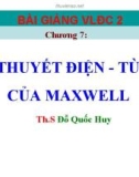 Bài giảng Vật lý đại cương 2: Chương 7 - Th.S Đỗ Quốc Huy