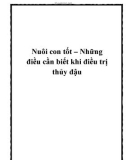 Nuôi con tốt – Những điều cần biết khi điều trị thủy đậu