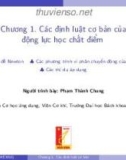 Bài giảng Cơ học kỹ thuật: Chương 1 - Phạm Thành Chung