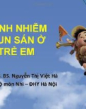 Bài giảng Bệnh nhiễm giun sán ở trẻ em - TS.BS. Nguyễn Thị Việt Hà