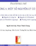 Bài giảng Cơ học kỹ thuật: Chương 4.1 - Phạm Thành Chung