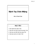 Bài giảng Bệnh tay chân miệng - BS. Lê Thanh Toàn