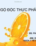 Bài giảng Ngộ độc thực phẩm - BS. Phan Kim Huệ