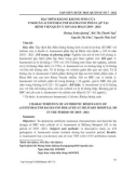 Đặc điểm kháng kháng sinh của vi khuẩn Acinetobacter baumannii phân lập tại Bệnh viện Quân Y 103 giai đoạn 2019-2021