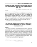 Vi khuẩn gây bệnh và đặc điểm kháng kháng sinh của các chủng sinh esbl phân lập được tại Bệnh viện 103 (2009-2011)