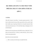 ĐẶC ĐIỂM LÂM SÀNG VÀ CHẨN ĐOÁN VIÊM PHỔI MẮC PHẢI TỪ CỘNG ĐỒNG Ở TRẺ EM (phần 1)