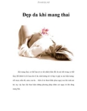 Đẹp da khi mang thai